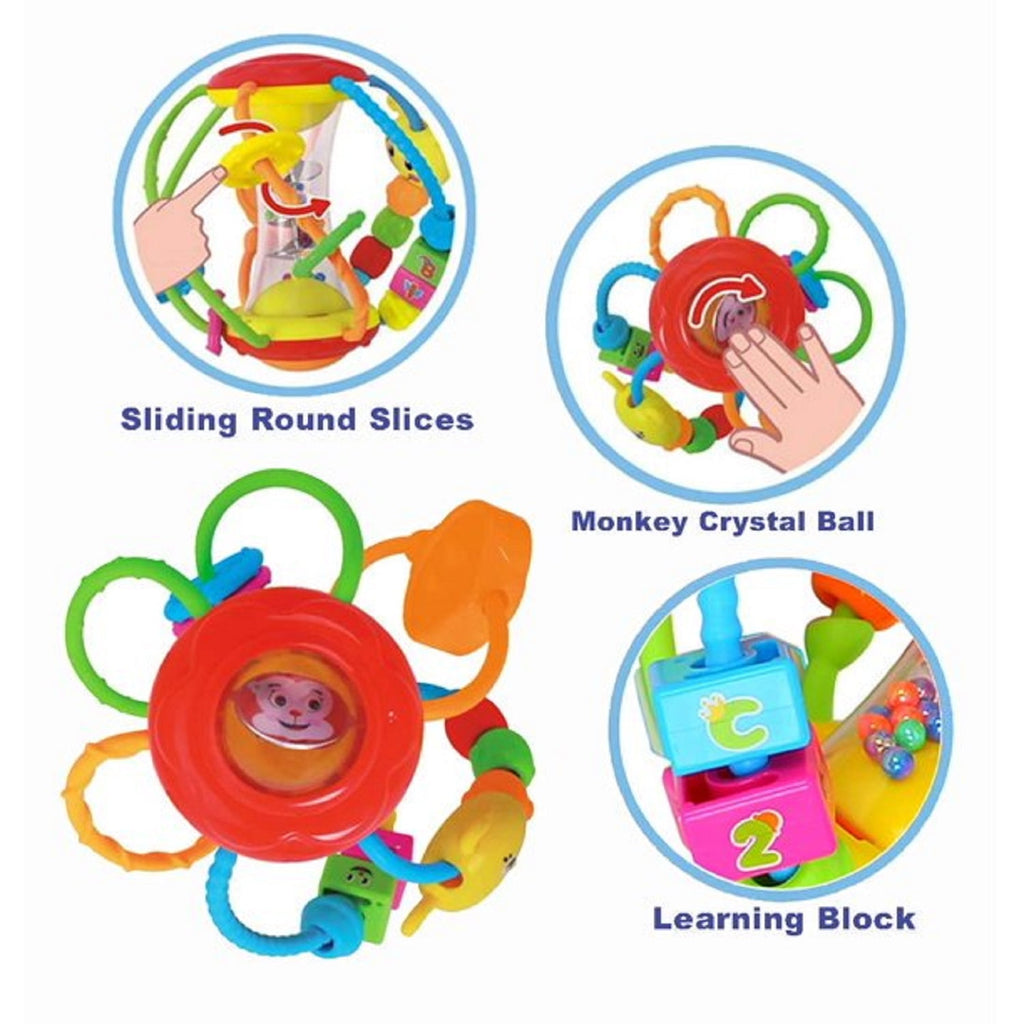 Baby Toys 6-12 Months, Baby Rattles Activity Ball Infant Toys, Crawling Educational Toddler Toys 1-3 Year Old for Boys Girls Gifts