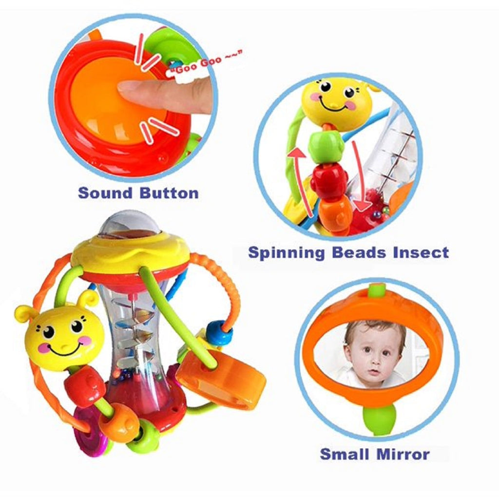 Baby Toys 6-12 Months, Baby Rattles Activity Ball Infant Toys, Crawling Educational Toddler Toys 1-3 Year Old for Boys Girls Gifts