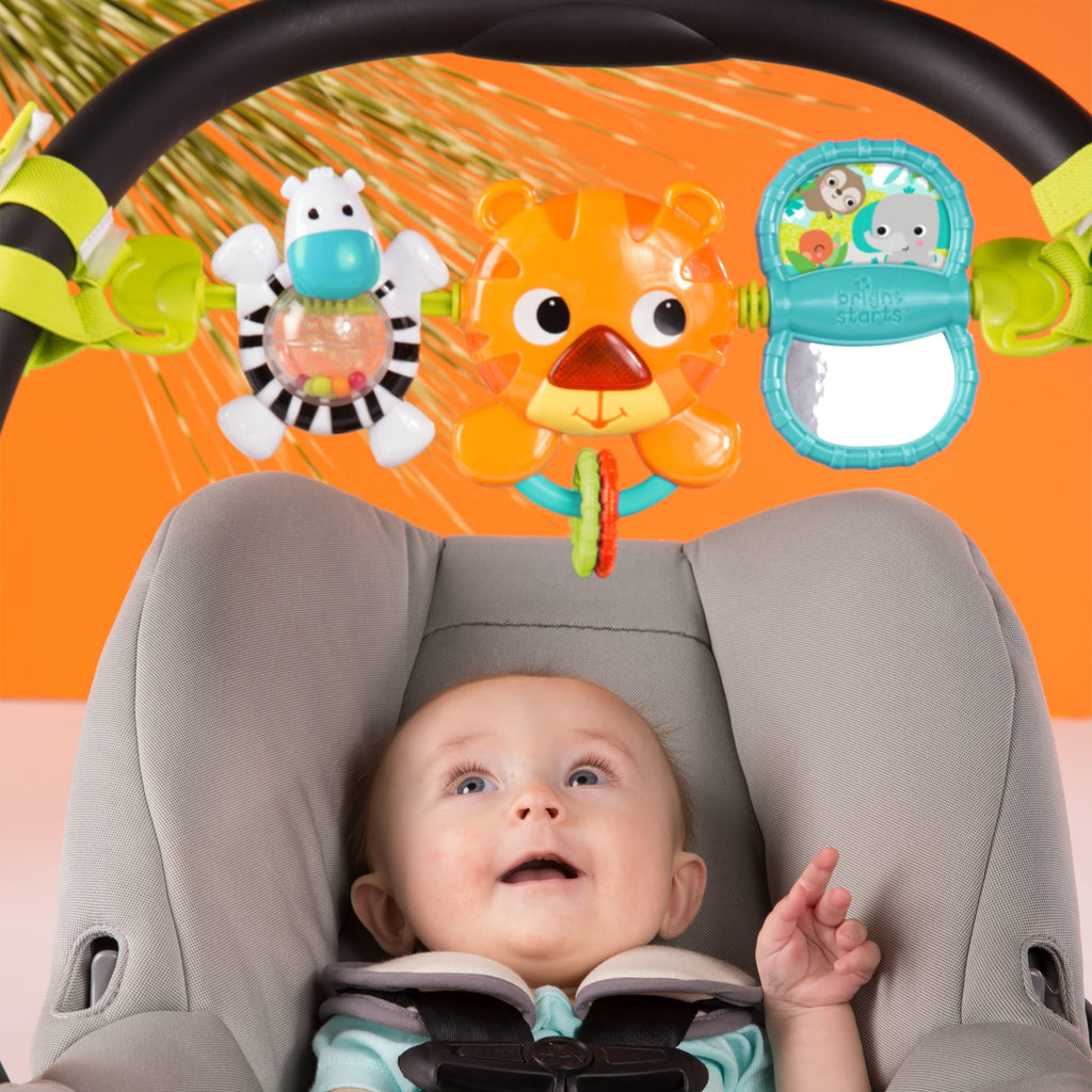 Bright Starts Take Along Musical Carrier Baby Activity Toy Bar, Ages Newborn +