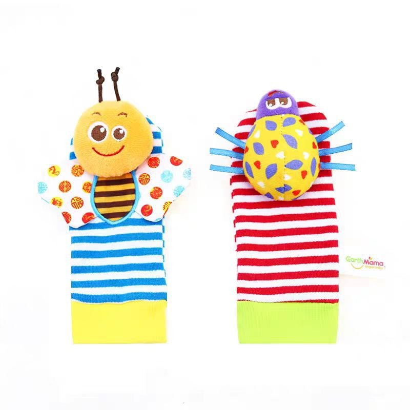 Baby Rattles Toys for 0-12 Month, Infant Girl Boy Toys for Babies 3-6 Months, Newborn Hand & Foot Toys for 0 to 9 Months, Baby Shower Gifts Set with Wrist Rattle Socks