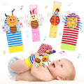Baby Rattles Toys for 0-12 Month, Infant Girl Boy Toys for Babies 3-6 Months, Newborn Hand & Foot Toys for 0 to 9 Months, Baby Shower Gifts Set with Wrist Rattle Socks