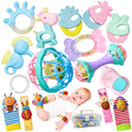 15PCS Baby Rattles 0-6 Months Baby Girl Boy Toys Infant Toys 6-12 Months Teething Toy 3-6 Months with Wrist&Ankle Rattles Newborn Toys Gifts 0-3 Months with Box