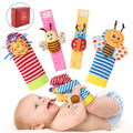 Bloobloomax Wrist Rattles Foot Finder Rattle Sock Baby Toddlor Toy, Rattle Toy, Arm Hand Bracelet Rattle, Feet Leg Ankle Socks