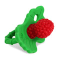 RaZbaby RaZberry Silicone Teether Toy / Multi-Texture Design / Hands Free Design / for Baby 3m+ / Pacifier Style Teether