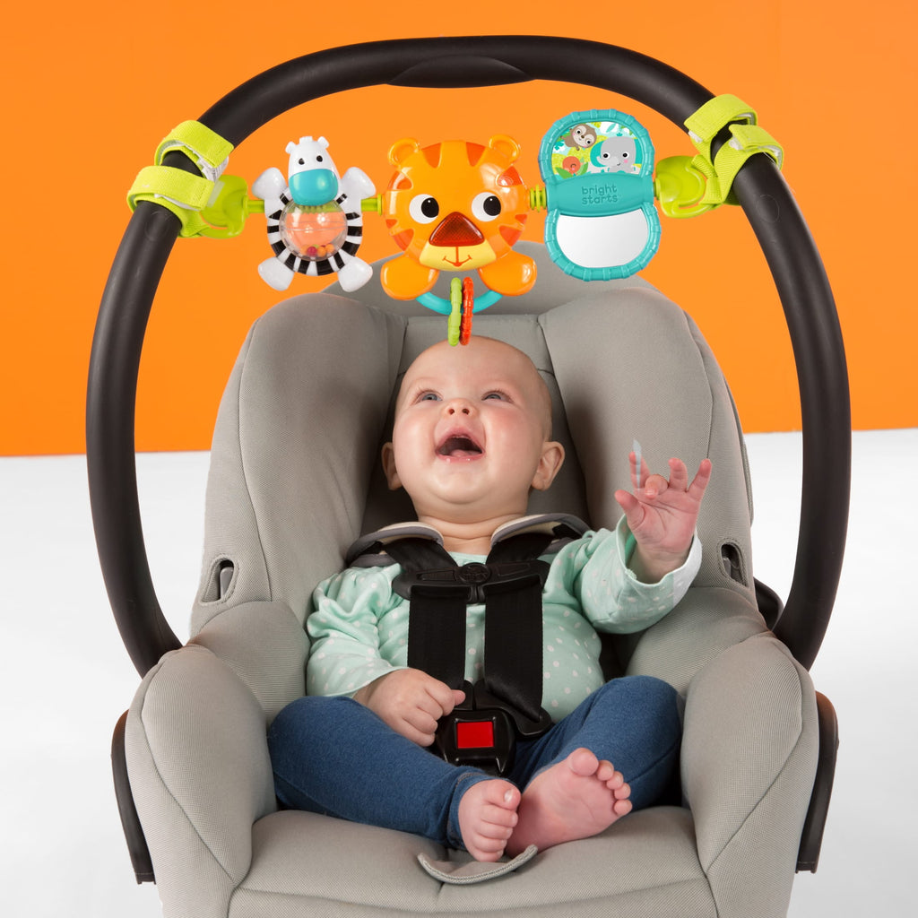 Bright Starts Take Along Musical Carrier Baby Activity Toy Bar, Ages Newborn +