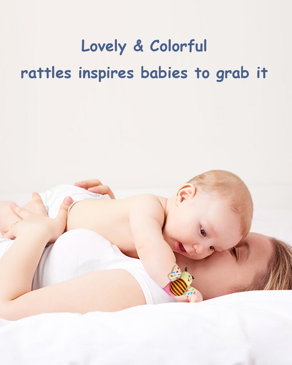 Bloobloomax Wrist Rattles Foot Finder Rattle Sock Baby Toddlor Toy, Rattle Toy, Arm Hand Bracelet Rattle, Feet Leg Ankle Socks